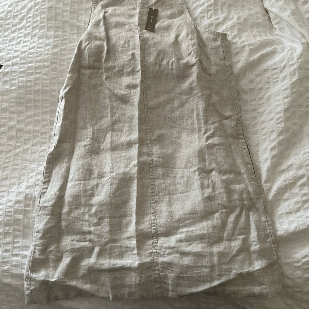 JCrew Linen Shift Dress - Oat Color. Size 4/Small